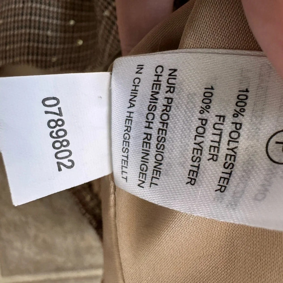 House Of Harlow 1960 spaghetti strap plaid bralette sequins brown XS - Picture 6 of 9